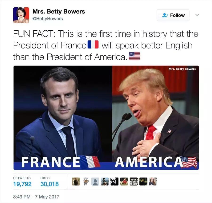 马克龙赢了，最不高兴的却是美国人。
